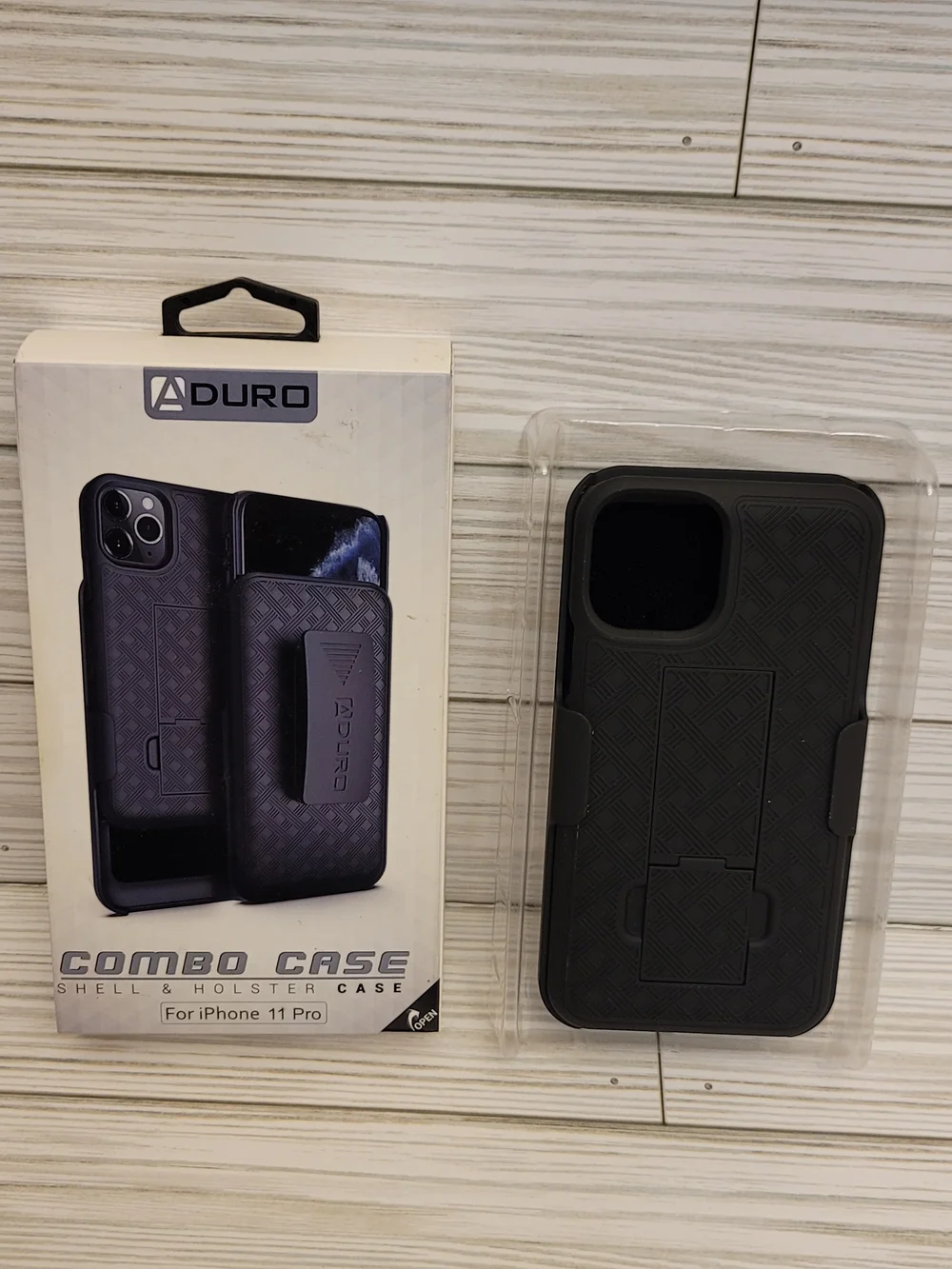 iPhone 11 Pro Black Combo Shell & Holster Case